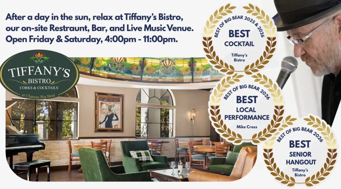 Best of Big Bear: Best Cocktail 2025 and 2026, Tiffany’s Best Senior Hangout 2026